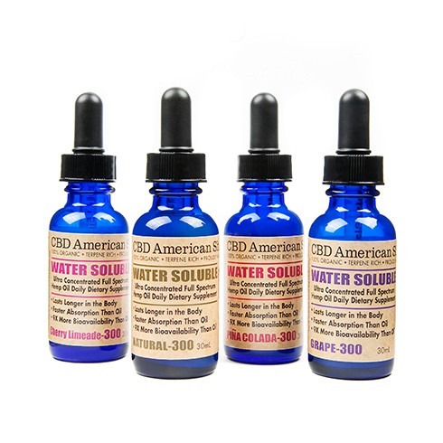 american shaman water soluble, full spectrum hemp oil